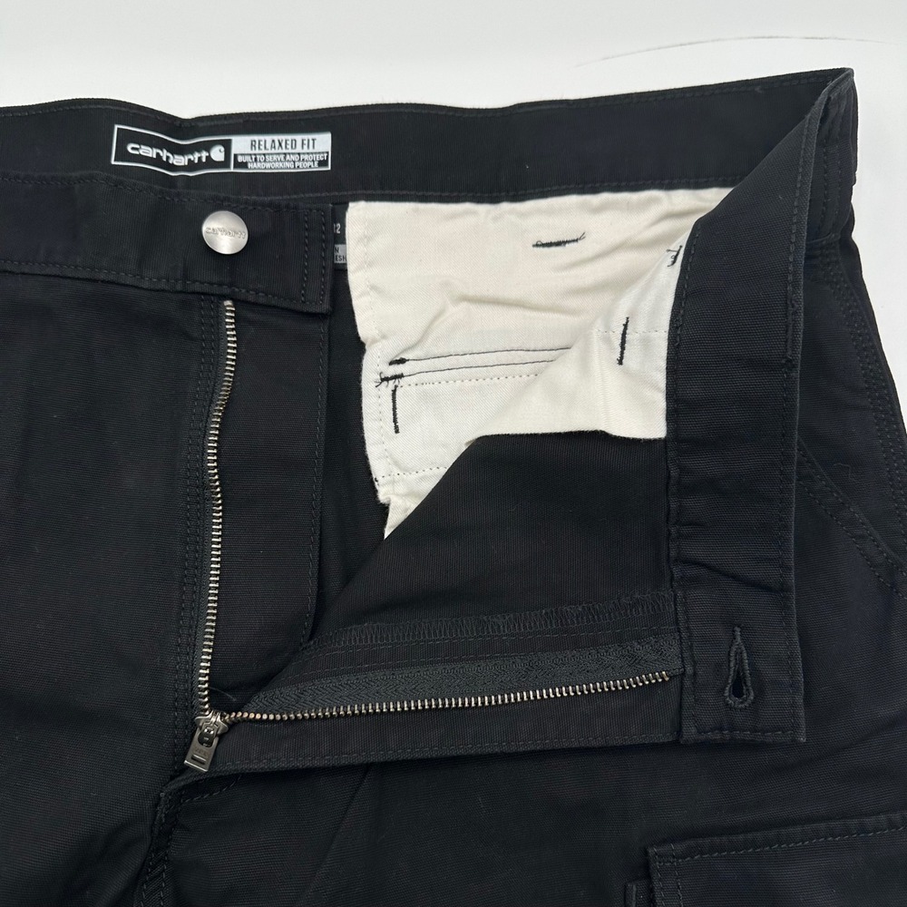 Lot 2 Carhartt Rugged Flex Relaxed Canvas Cargo Pants Black 40x32 103574-BLK NWT - Picture 9 of 14